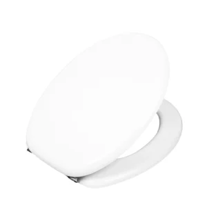 Sedile wc bianco colato con chiusura normale copriwater Arianna