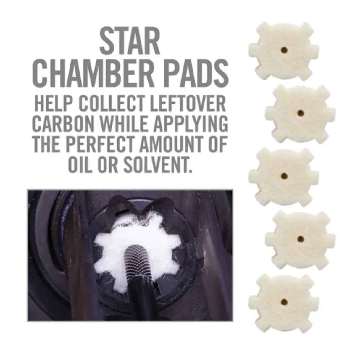 REAL AVID | AR15 STAR CHAMBER CLEANING PADS - Feltrini (20 Pezzi) - immagine 7
