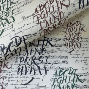 Carta decorata Collezione Vintage - Note e lettere - ArtPapel Italy