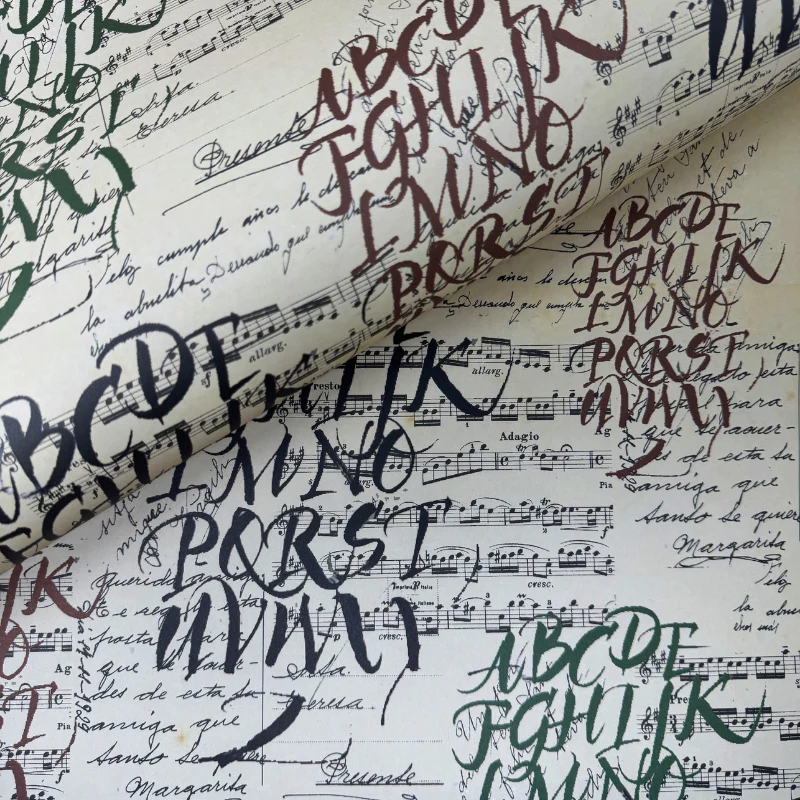 Carta decorata Collezione Vintage - Note e lettere - ArtPapel Italy