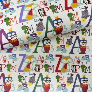 Carta decorata Collezione Bambini - Animali e lettere - ArtPapel Italy
