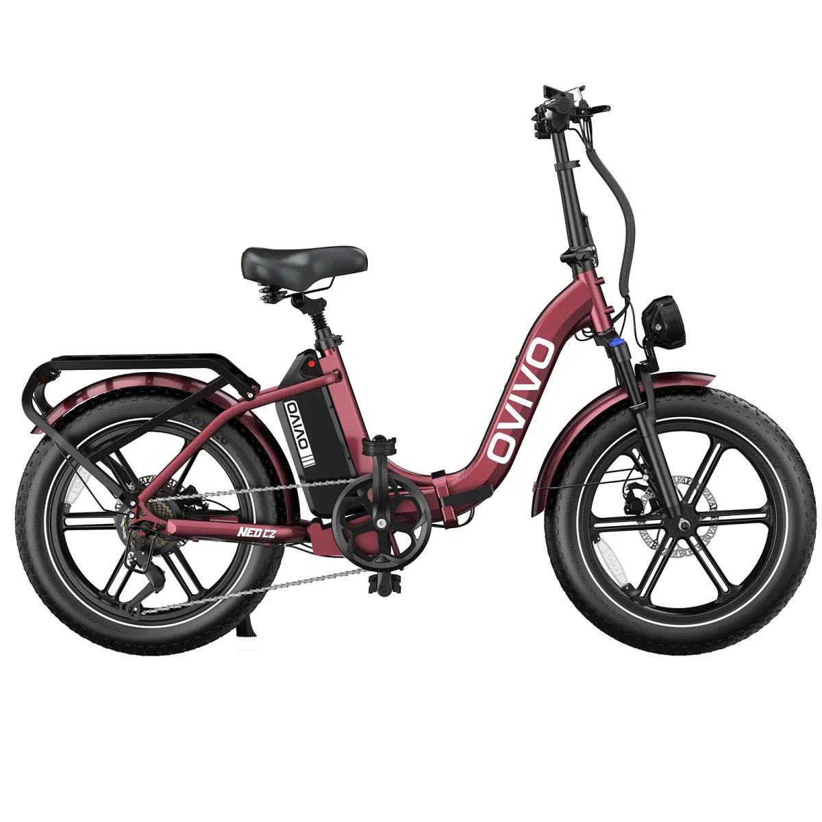 OVIVO NEO C2 | Bicicletta Elettrica Pieghevole | Versatile | Motore BAFANG 250W | 48V 18Ah | Freni Idraulici | 25km/h | Autonomia 90-120Km | GARANZIA ITALIANA - immagine 4