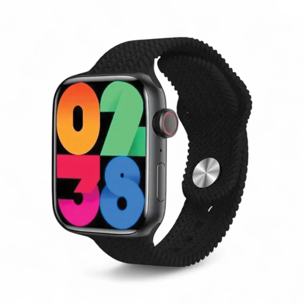 Smartwatch orologio touch digitale premium black con display e cinturino 42-49 mm - immagine 2