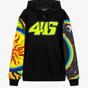 FELPA CON ZIP VR46 SOLE LUNA HERITAGE