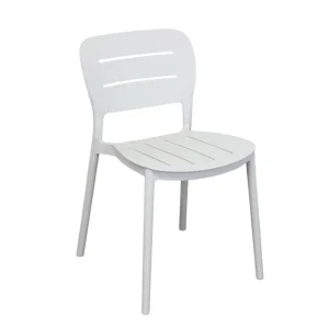 Sedia senza braccioli in polipropilene impilabile 52.5x44xH79 cm Giselle