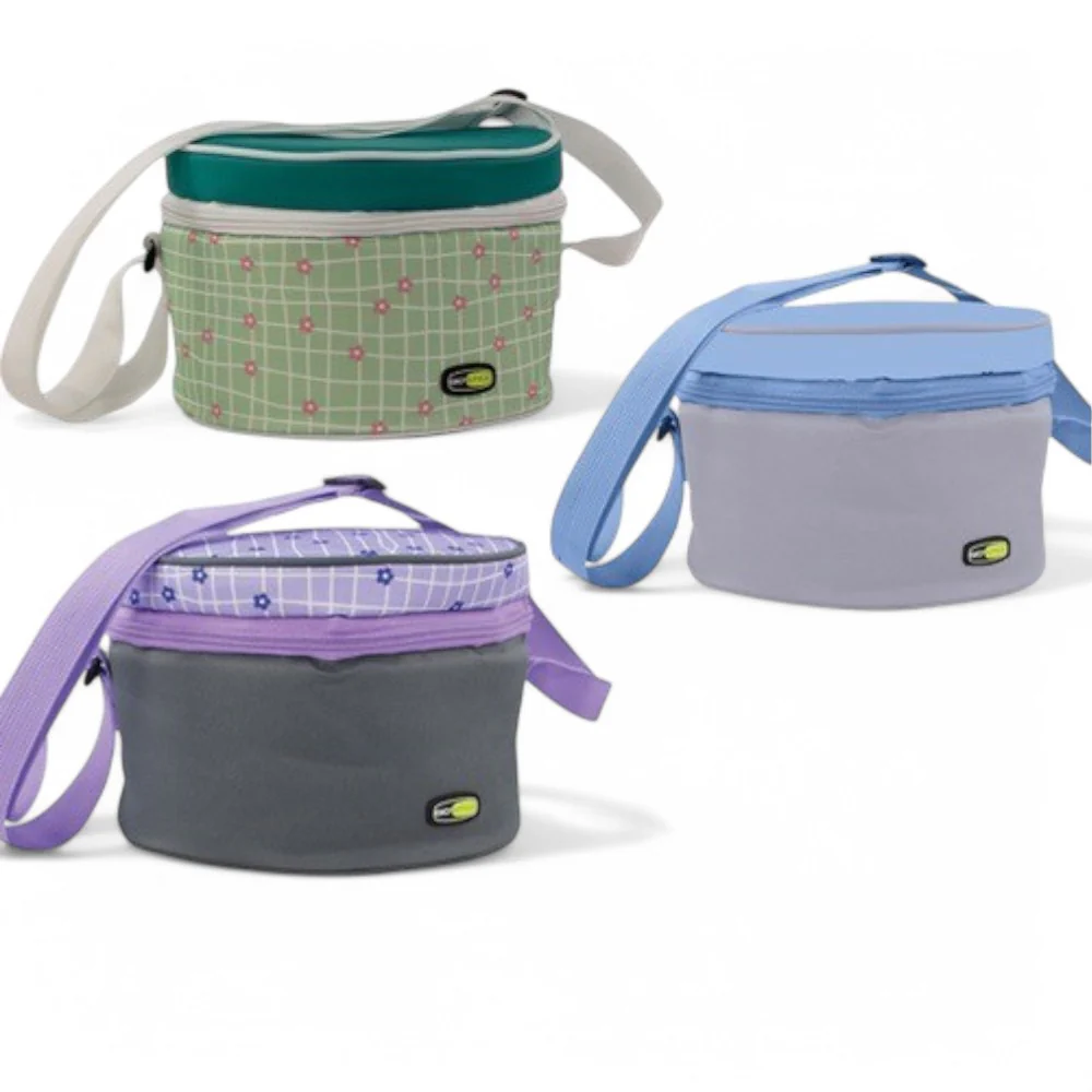 Borsa termica 4 lt. in poliestere 600D Chrissy lunch bag round - immagine 2