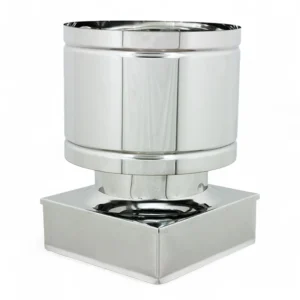 Fumaiolo in acciaio inox quadro antivento