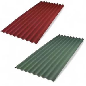 Lastre ondulate in fibra bitumata 85.5x200 cm per tettoie e coperture