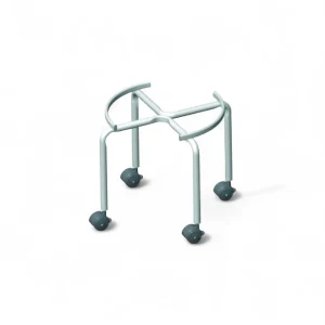 Piedistallo con ruote diametro 32xH31 cm per fusti olio da lt.30