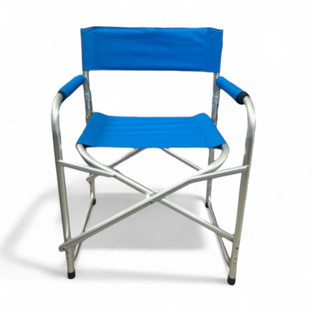 Sedia regista prendisole pieghevole in alluminio e tessuto oxford 55x47x47,5 cm - immagine 3