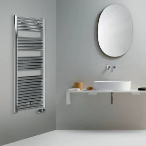 Termoarredo elettrico in acciaio al carbonio con temperatura max 90° Cortina Evo